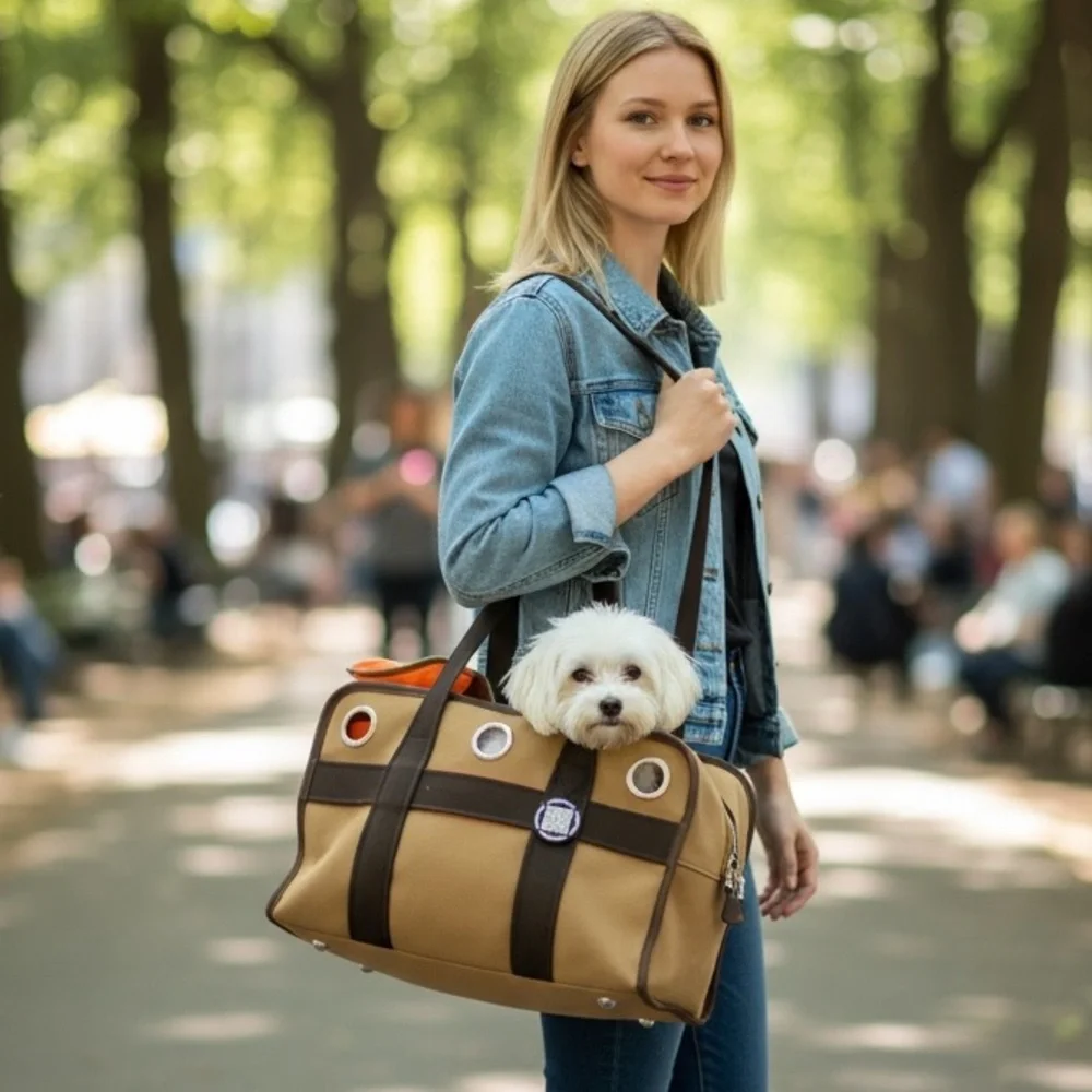 HERMES Small Dog/Cat Pet Carrier